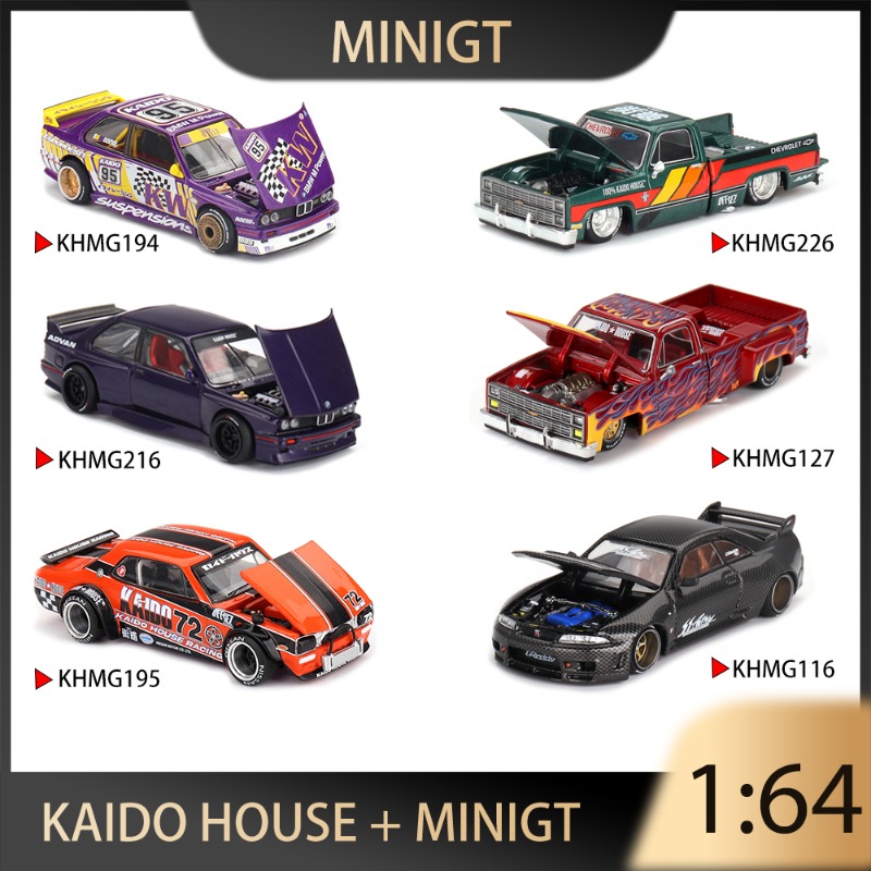 Model Kit Nissan Skyline - Kaido House + MINIGT 1:64 BMW
