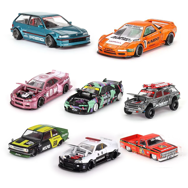 Model Kit Nissan Skyline - Kaido House + MINIGT 1:64 Honda