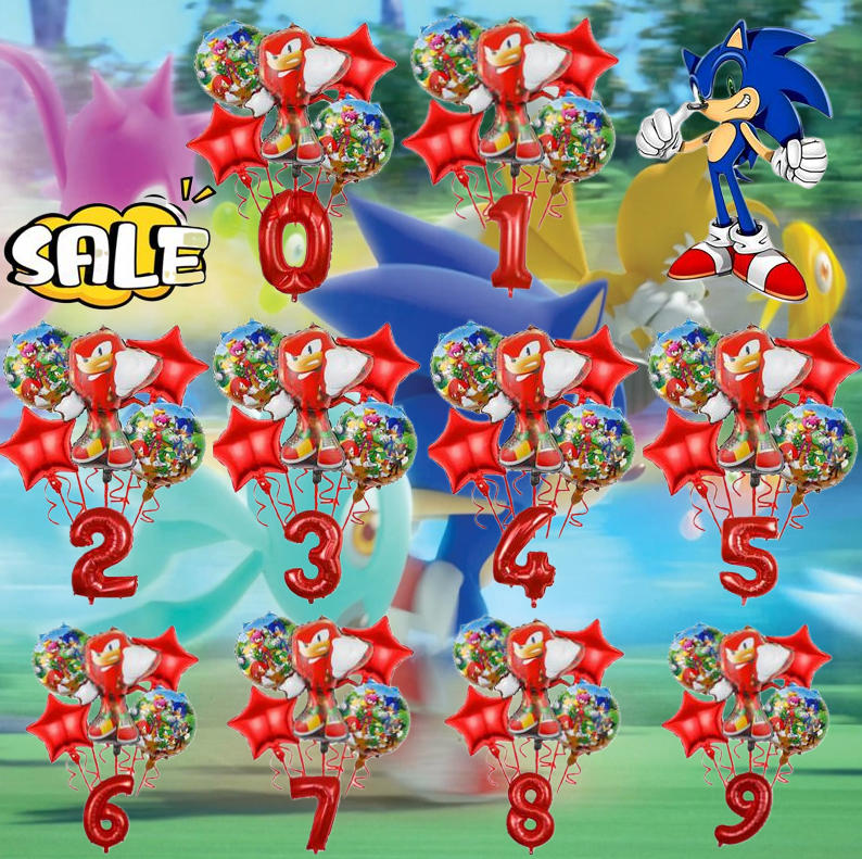 Model Kit Sonic - Cartoon Game Sonic Balloon Digital Combo