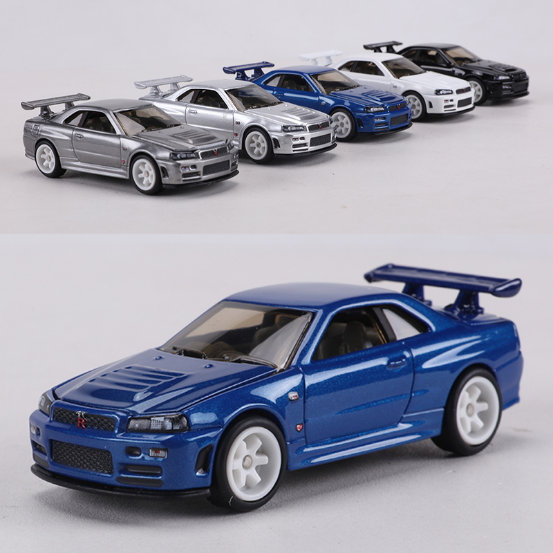 Model Kit Nissan Skyline - ZZC MODEL 1:64 GTR R34 Die-cast