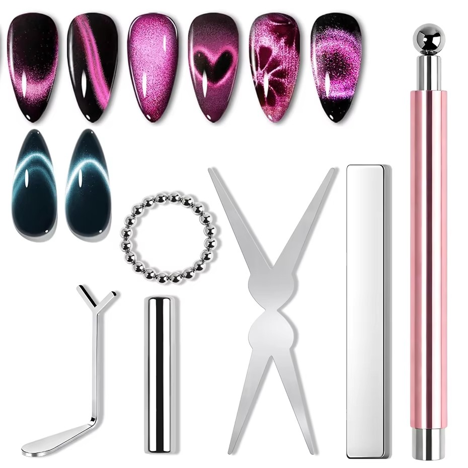 1/6Pcs Cat Eye Nail Magnet Too - Sanding Stick Set 评论和价格