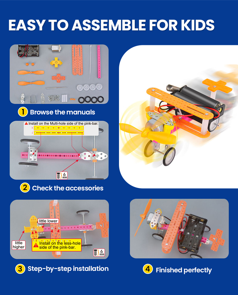 6 Set Robotics Kit Science Exp - Model Kit Motor 评论和价格