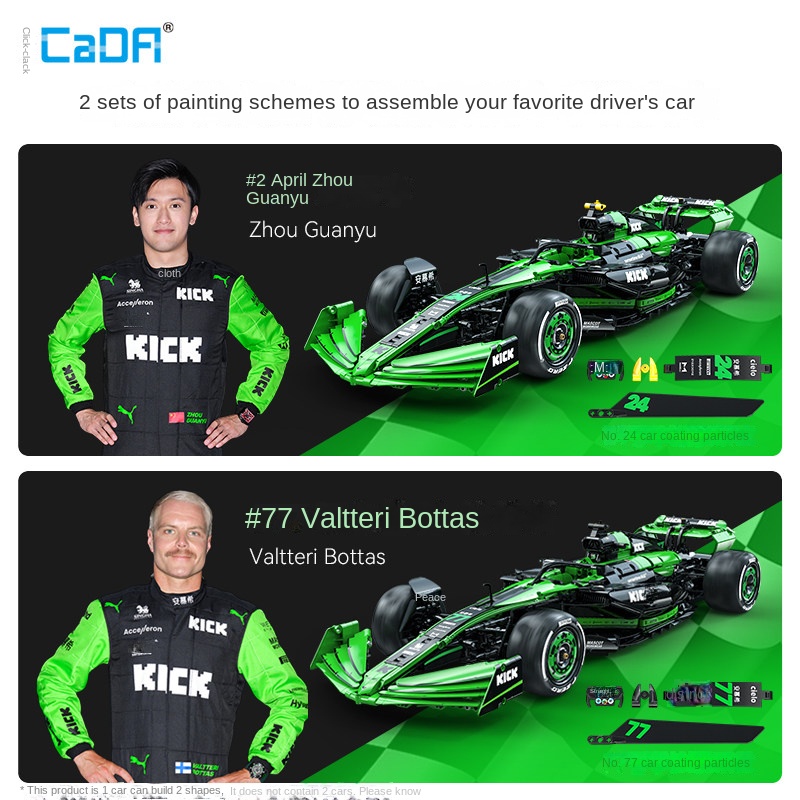 Cada Sauber F1 Team C44 Formul - Model Kit Formula 1 评论和价格