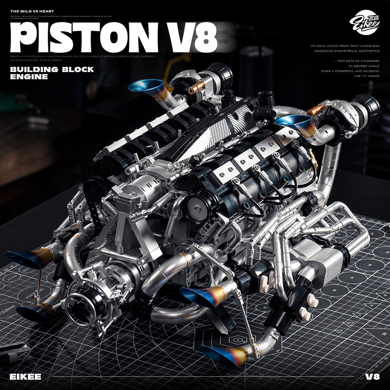Technical Supercar V8 Engine B - Model Kit Motor 评论和价格
