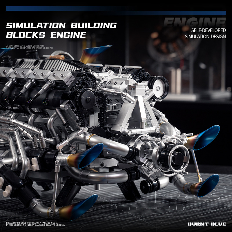 Technical Supercar V8 Engine B - Model Kit Motor 评论和价格