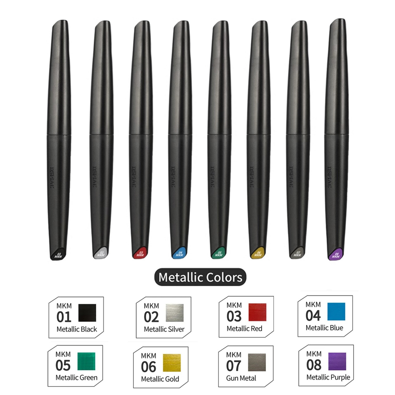DSPIAE Soft Tip Water-based Ma - Metallic Paint Set 评论和价格