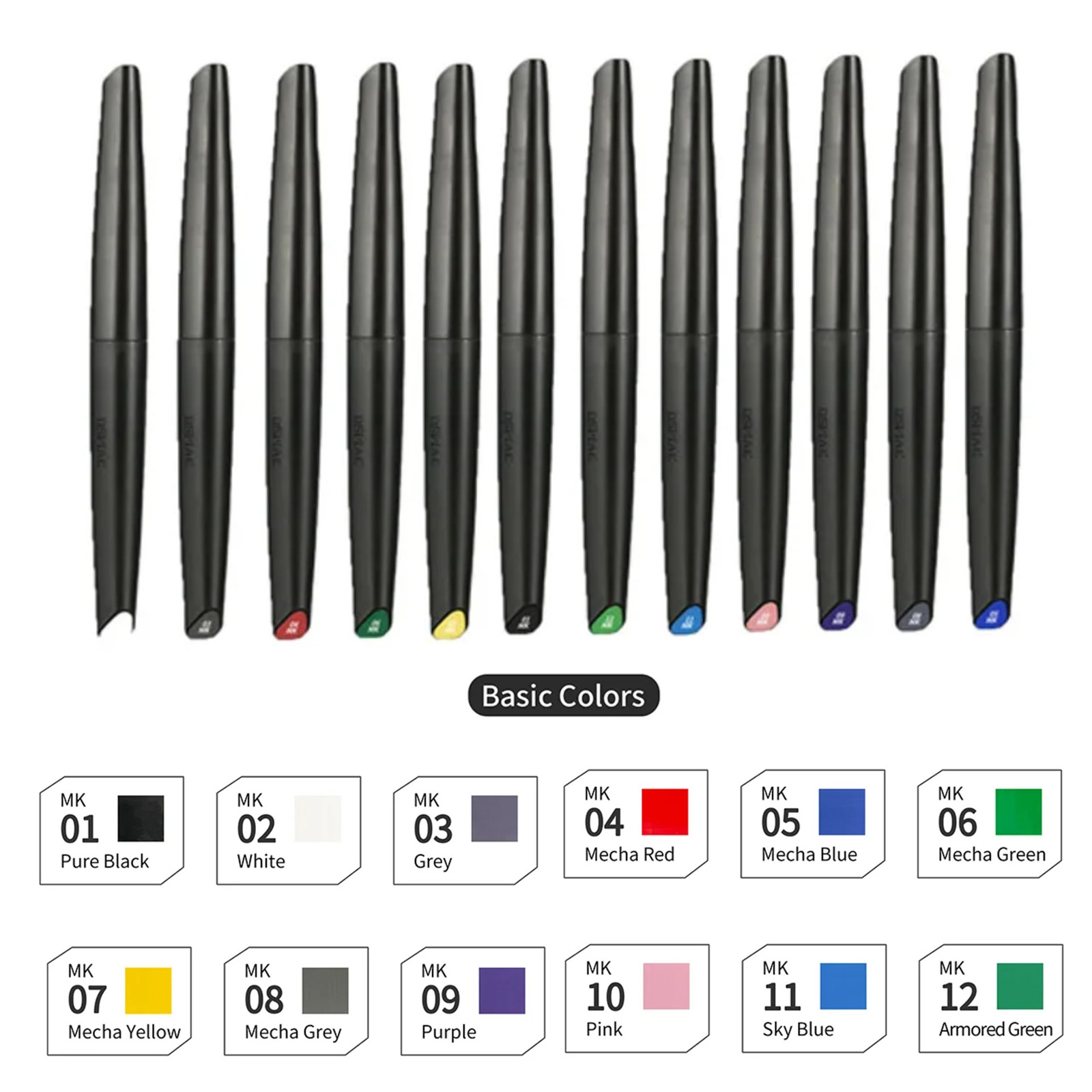 DSPIAE Soft Tip Water-based Ma - Metallic Paint Set 评论和价格