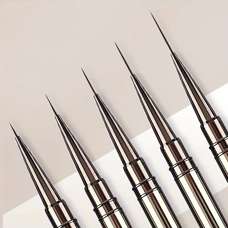 5PCS Nail Art Liner Brushes Ha - Metallic Paint Set 评论和价格