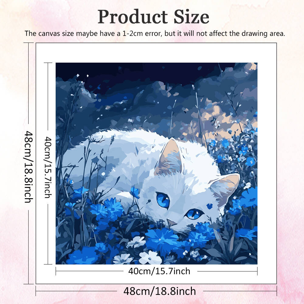DIY Painting By Numbers Cat An - Metallic Paint Set 评论和价格