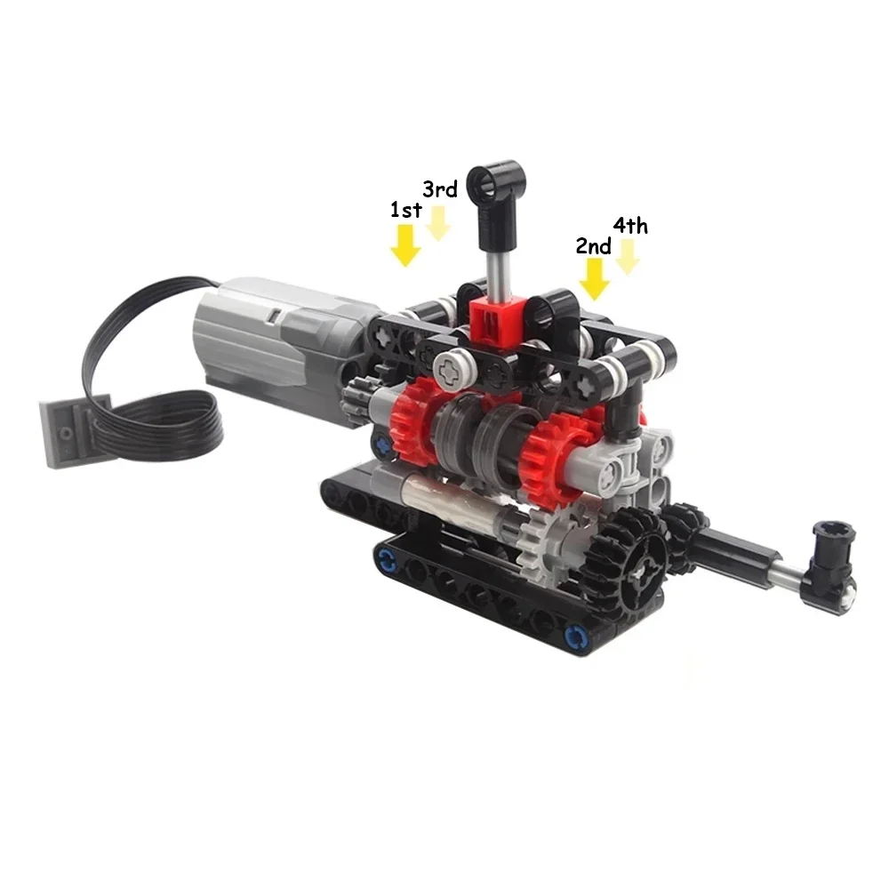 MOC High-tech 4 Speeds Gearbox - Model Kit Motor 评论和价格