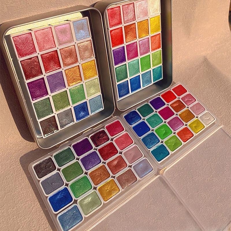 Pearlescent Paints Portable 20 - Metallic Paint Set 评论和价格