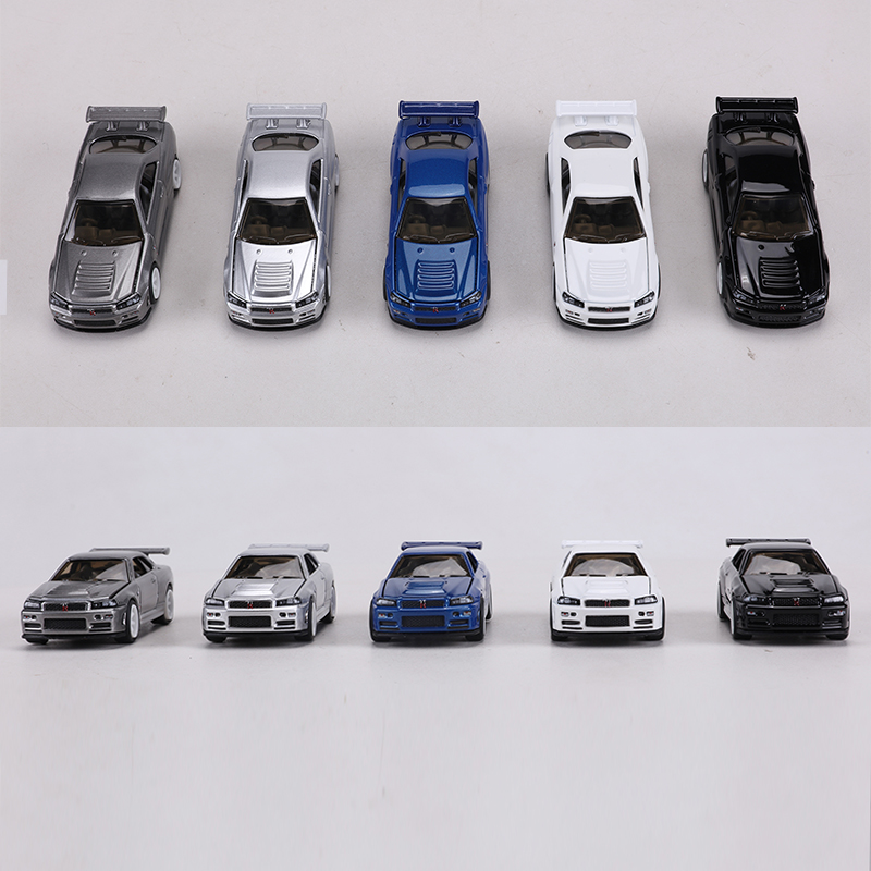 ZZC MODEL 1:64 GTR R34 Die-cas - Model Kit Nissan Skyline 评论和价格