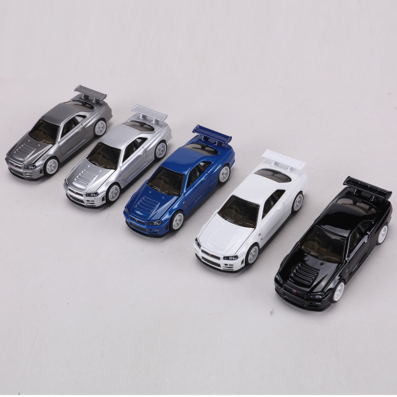ZZC MODEL 1:64 GTR R34 Die-cas - Model Kit Nissan Skyline 评论和价格