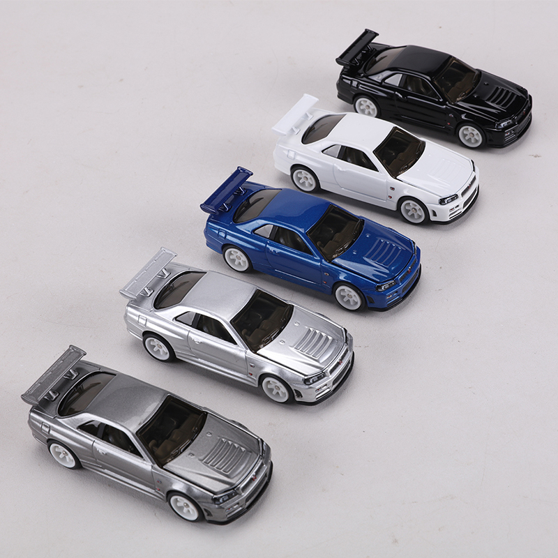 ZZC MODEL 1:64 GTR R34 Die-cas - Model Kit Nissan Skyline 评论和价格