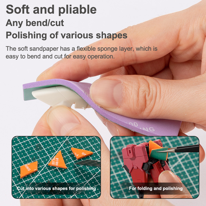 9Pcs/set 400~1200 Semi-rigid S - Sanding Stick Set 评论和价格