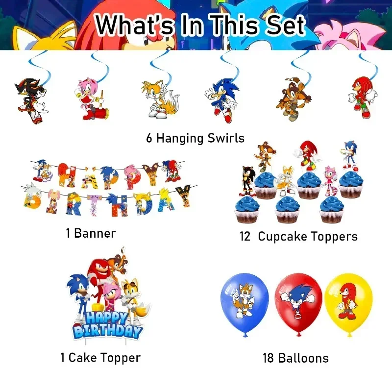 Sonics Theme Birthday Party De - Model Kit Sonic 评论和价格
